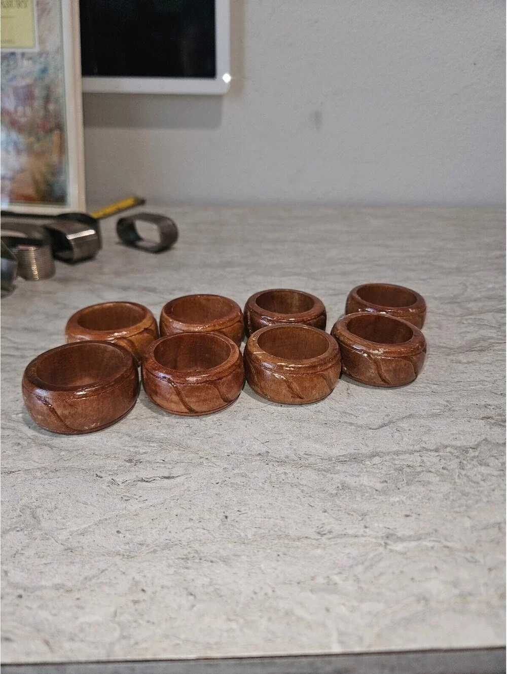 Vintage 6 set of napkin rings